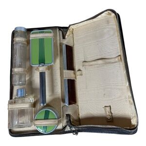 Vintage Grooming Kit‎ with Green Accents